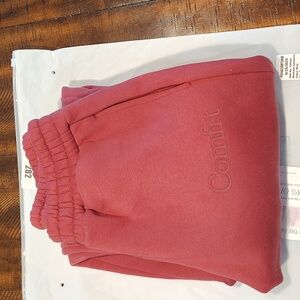 Comfrt Minimalist Sweatpants Berry NIB